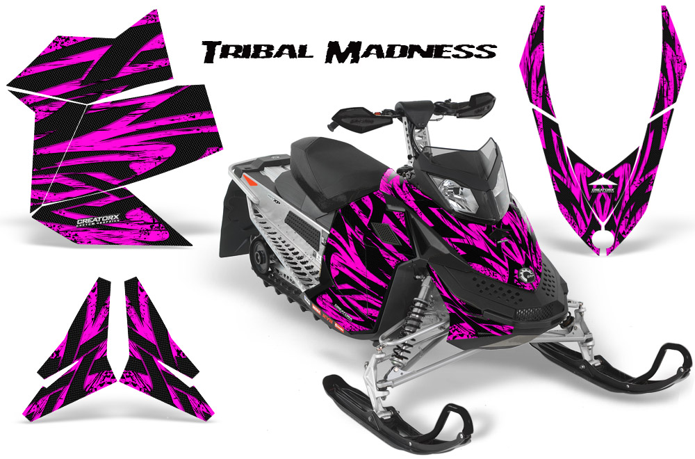 Skidoo REV XP Graphics Kit Tribal Madness Pink